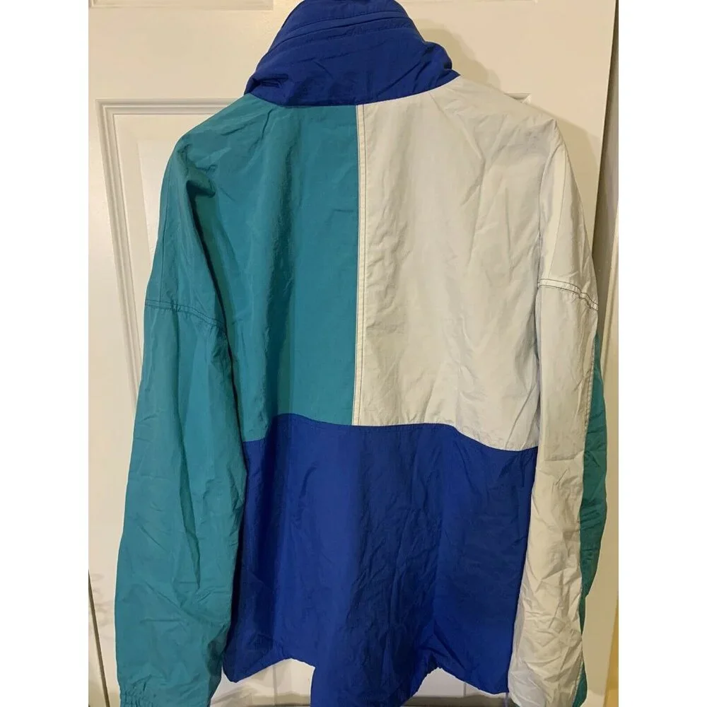 Vintage White Stag Ski‎ Wear Blue White Winter Snow Jacket Men’s Sz L